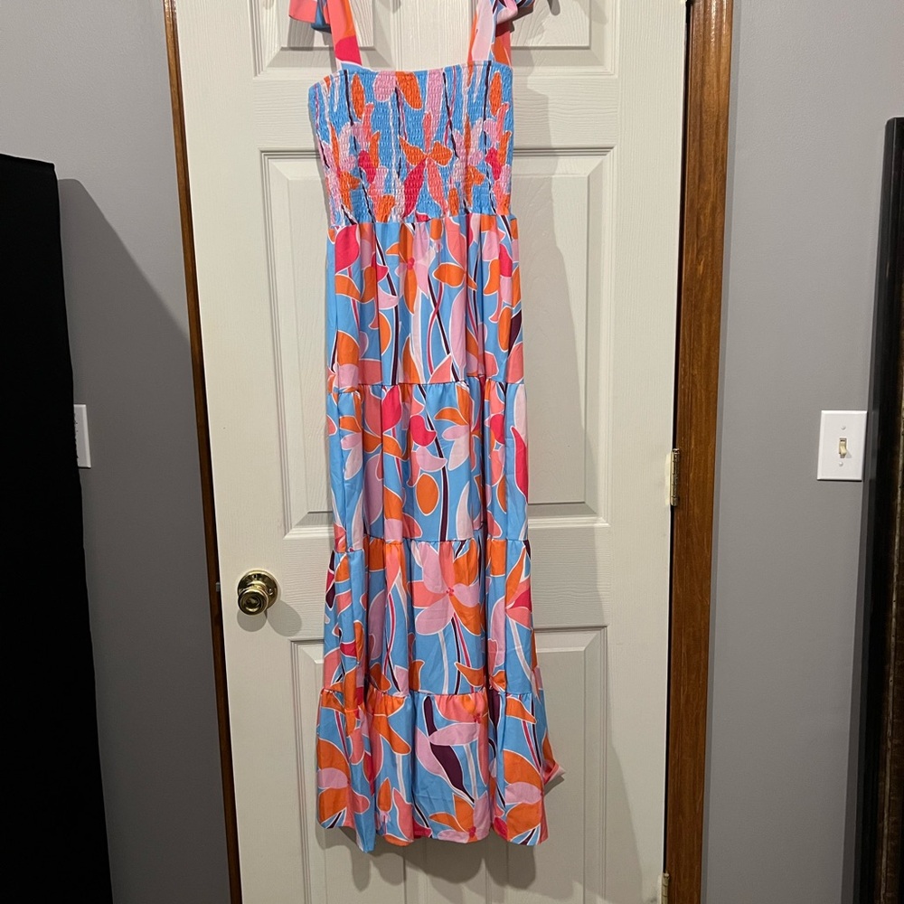 Colorful Floral Maxi Dress